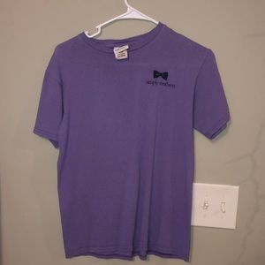 short sleeve purple shirt